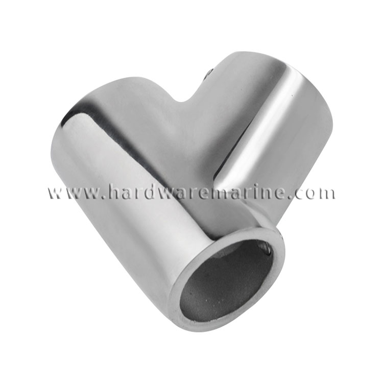 316 Stainless Steel 60 Degree Marine Handrail Tee