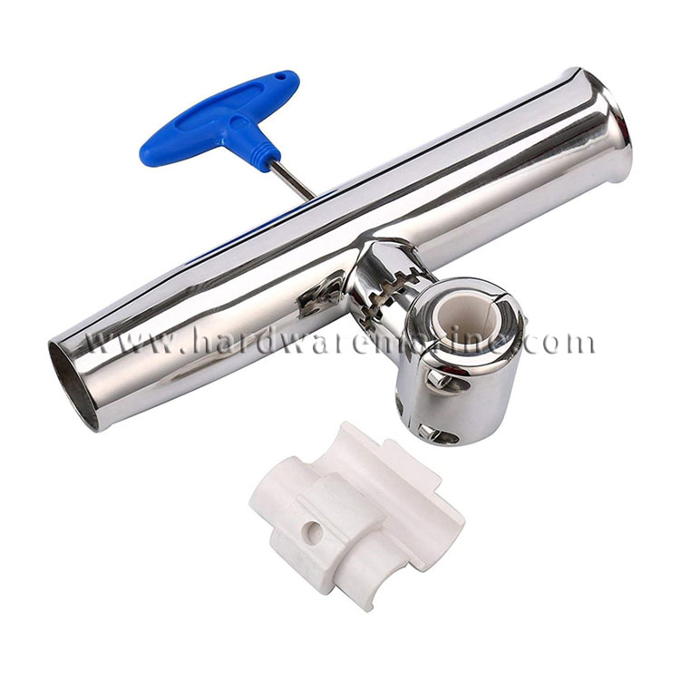 316 Stainless Steel Rod Holder Adjustable Stainless Clamp On Fishing Rod Holder