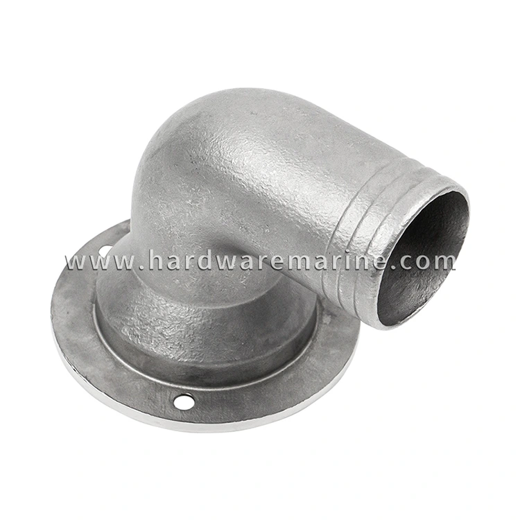 316 Stainless Steel 90 degree Marine Deck Drain Scupper