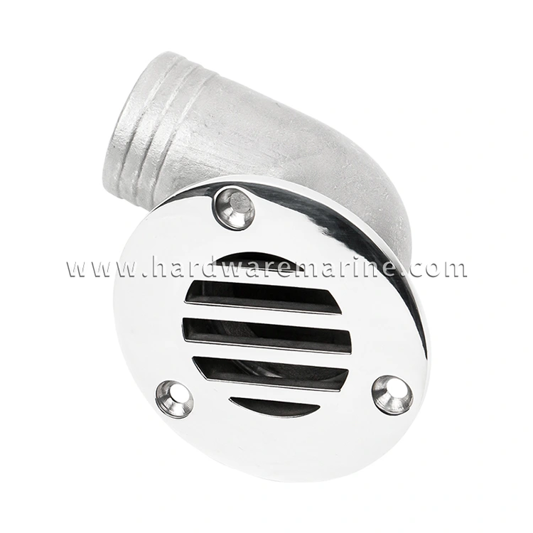 316 Stainless Steel 90 degree Marine Deck Drain Scupper