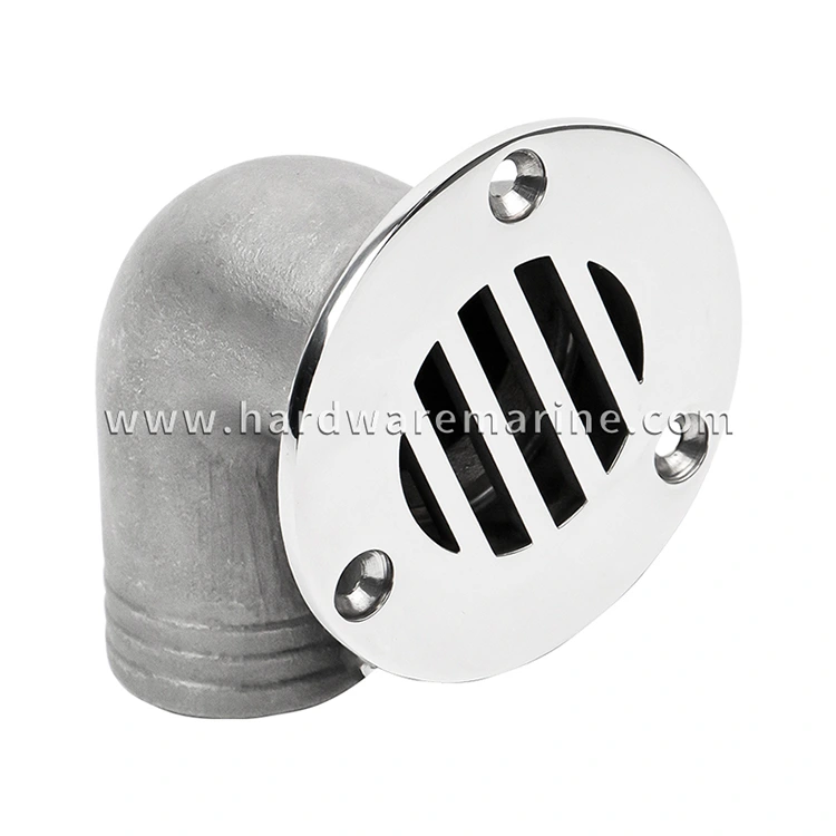 316 Stainless Steel 90 degree Marine Deck Drain Scupper