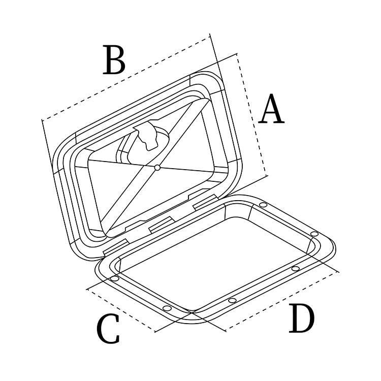 ABS Plastic Marine Thru Hull Fitting