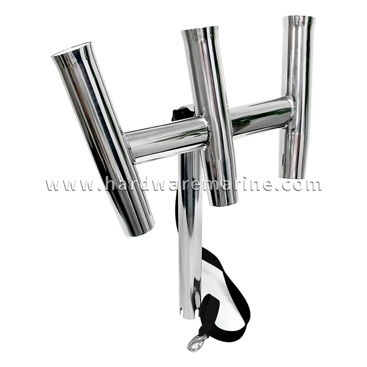 Stainless Steel Marine 3 Way Adjustable Fishing Rod Holder
