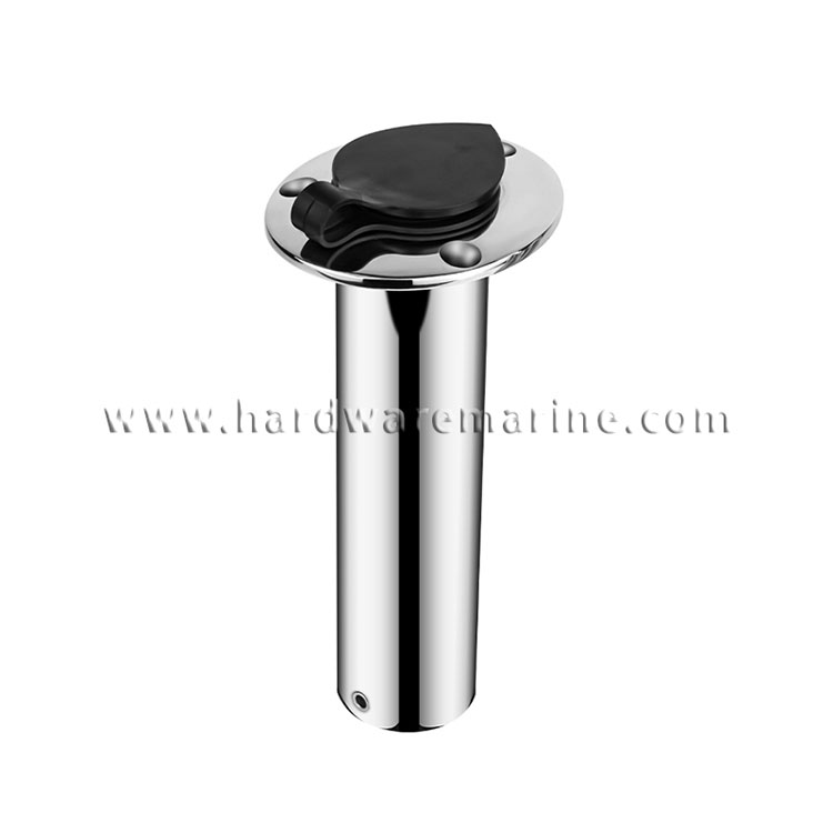 316 Stainless Steel Heavy Flush Mount Rod Holder With Cap