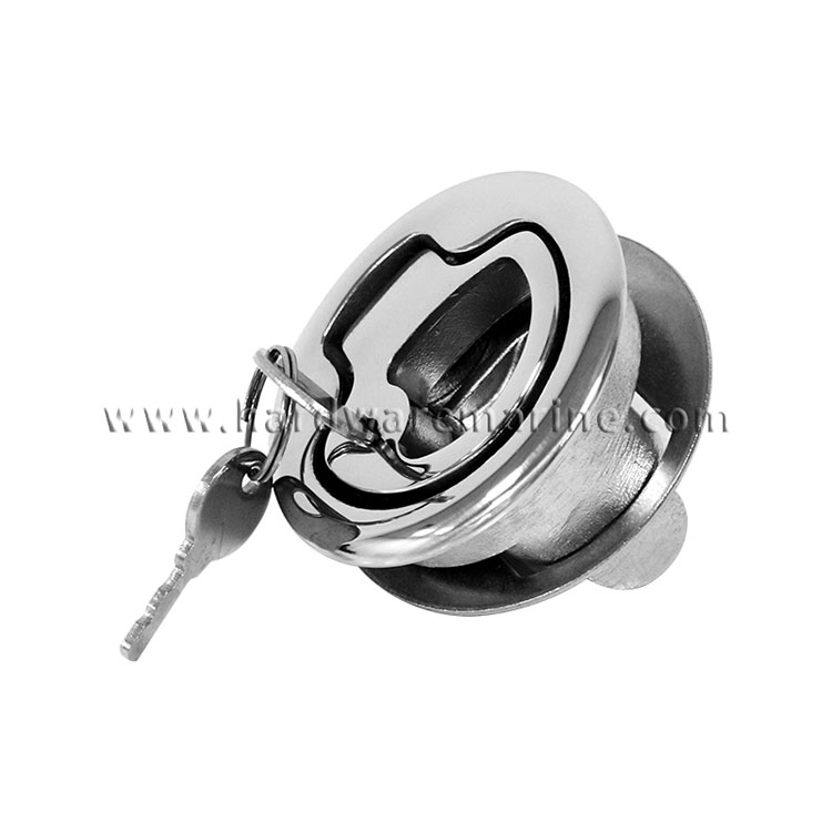 316 Stainless Steel Locking Style Marine Slam Pull Latch With Key