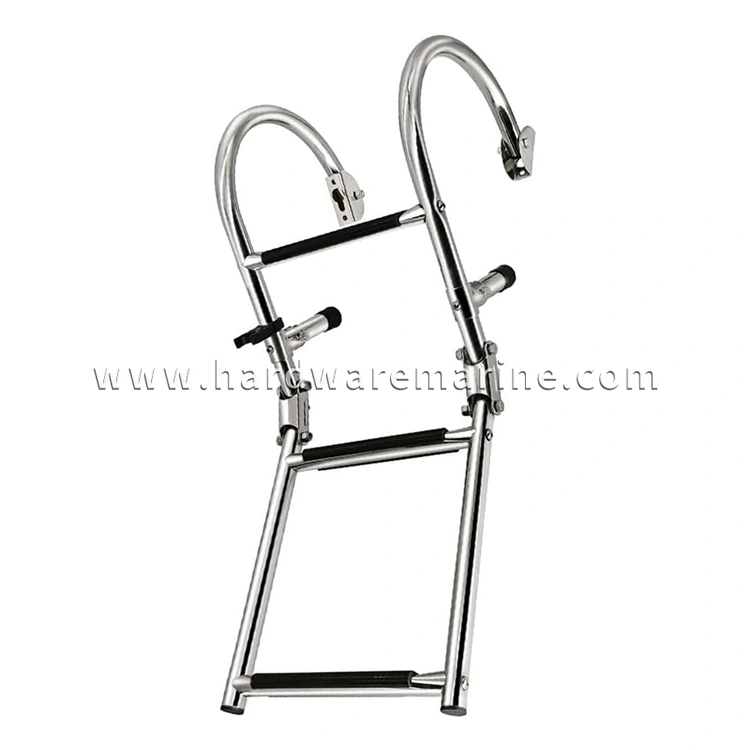 Stainless Steel Marine 2+1/2+2 Step Folding Boarding Ladder