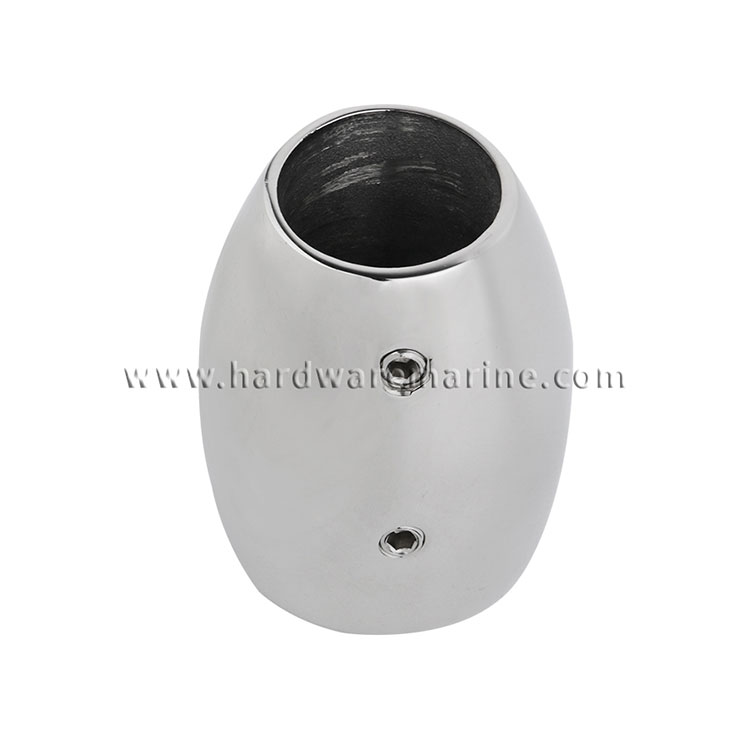 316 Stainless Steel Marine 60-90 Degree Cylindrical Flagpole Base