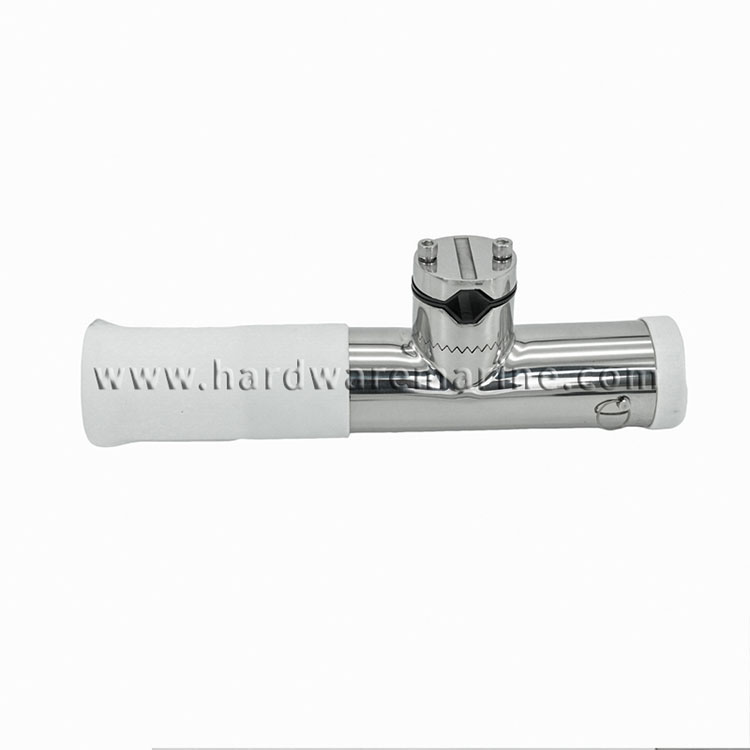 316 Stainless Steel Clamp On Rod Holder With Tube Insert