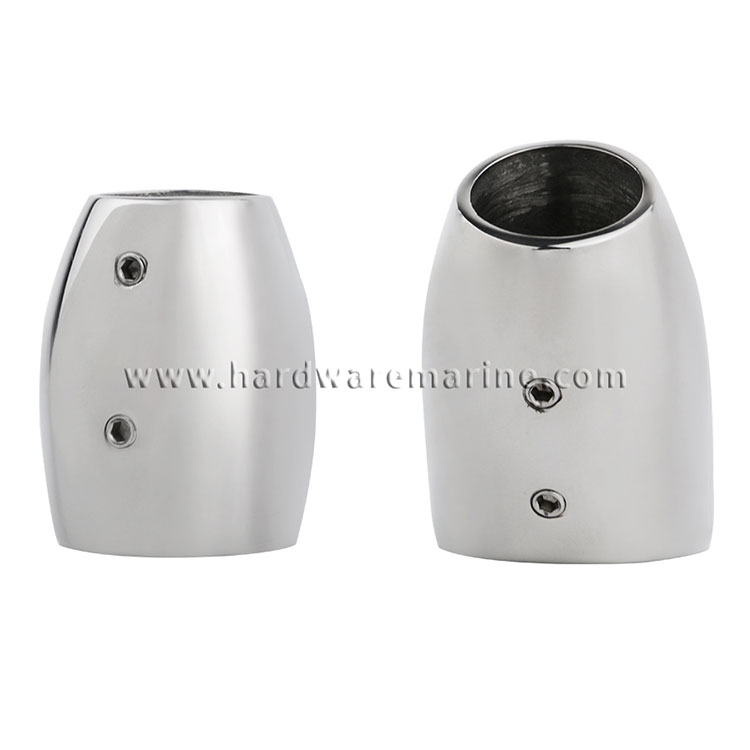 316 Stainless Steel Marine 60-90 Degree Cylindrical Flagpole Base