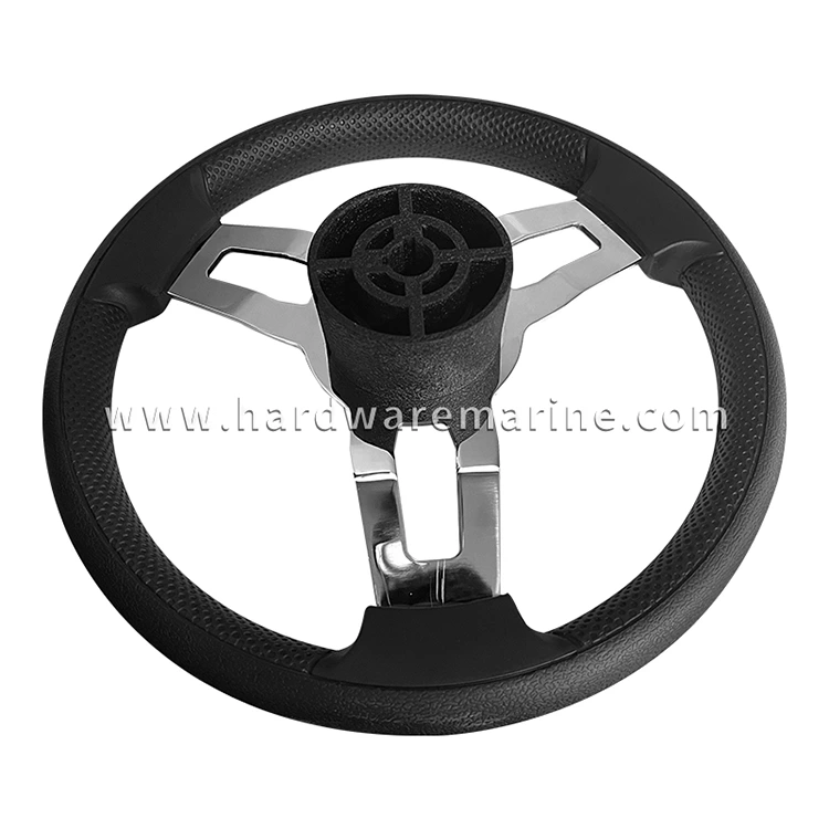 Stainless Steel Marine 3-Spoke Steering Wheel