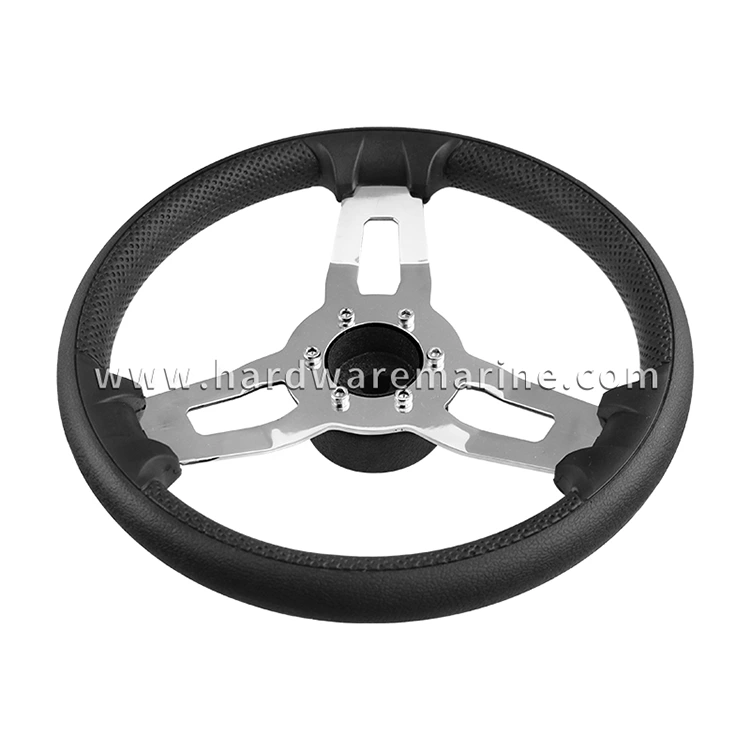 Stainless Steel Marine 3-Spoke Steering Wheel