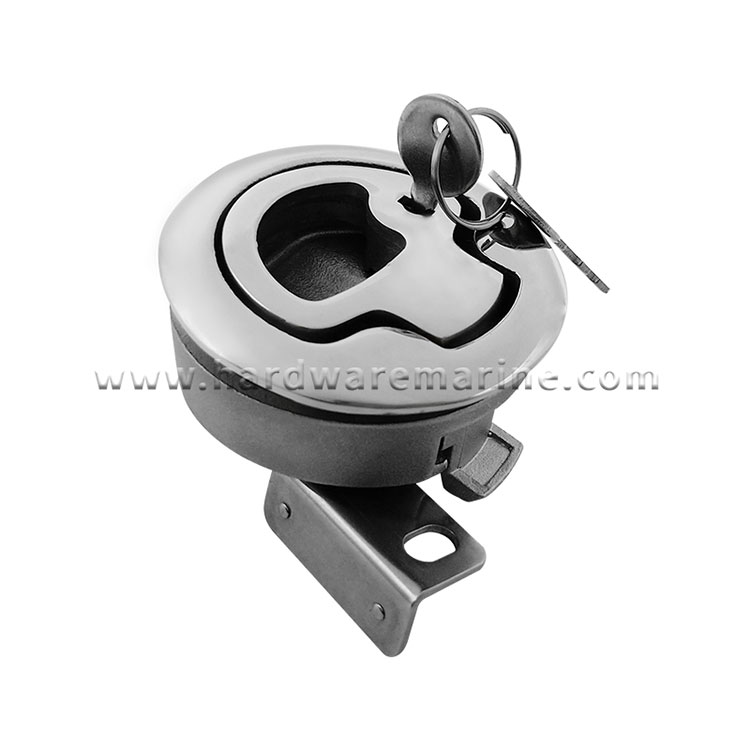 316 Stainless Steel Locking Style Marine Slam Pull Latch With Key