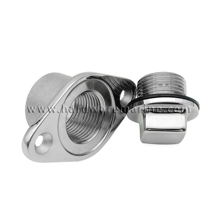 Stainless Steel 316 Diamond Garboard Drain Plug