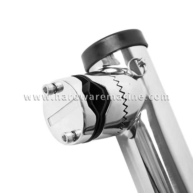 Stainless Steel Marine Clamp-On Rod Holder With Rubber Insert