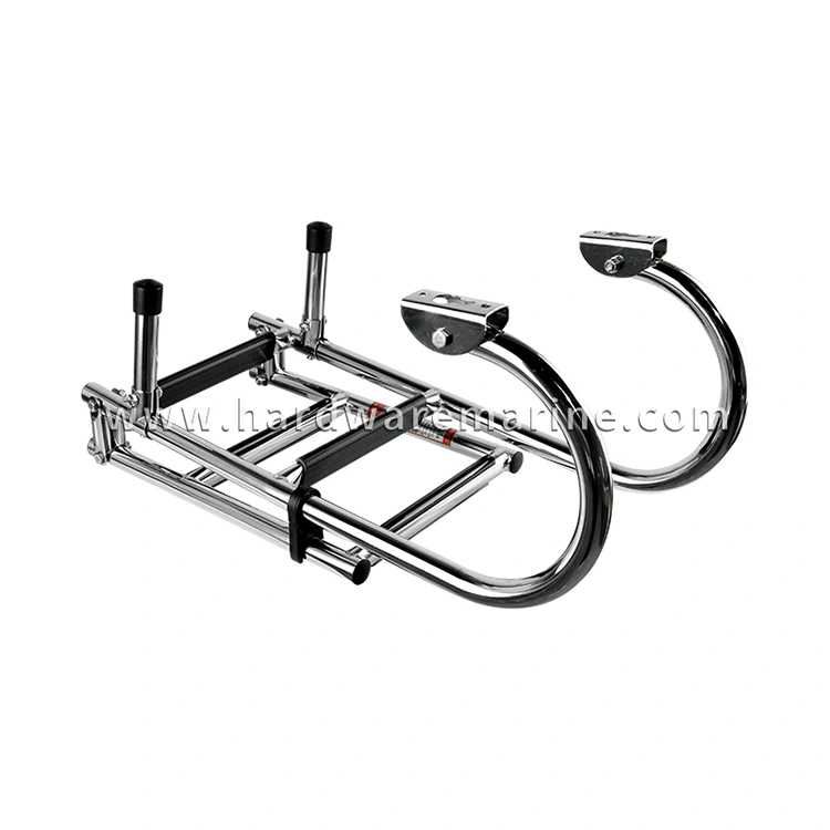 Stainless Steel Marine 2+1/2+2 Step Folding Boarding Ladder