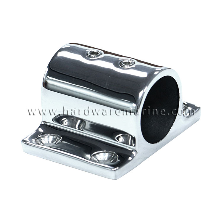 316 Stainless Steel Marine 90 Degree Rectangle Stanchion Base Mount