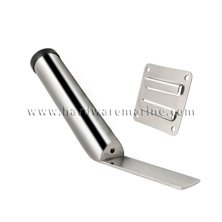 Slide Mount Boat Fishing Rod Holder Stainless Steel Removable Base