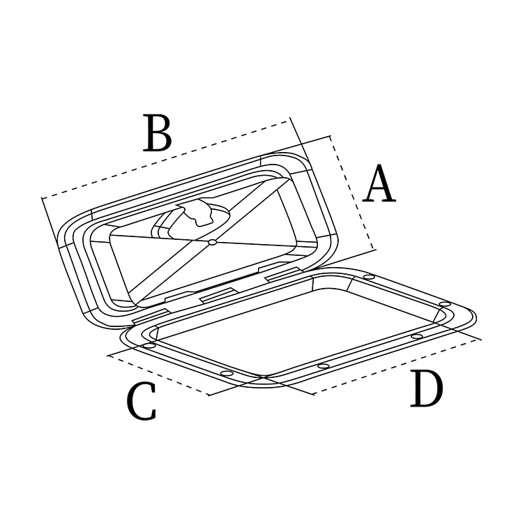 ABS Plastic Marine Thru Hull Fitting