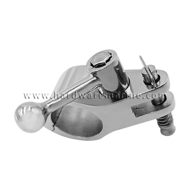 Stainless Steel 316 Bimini Top Hinge Rail Mount Boat Pin and Cam