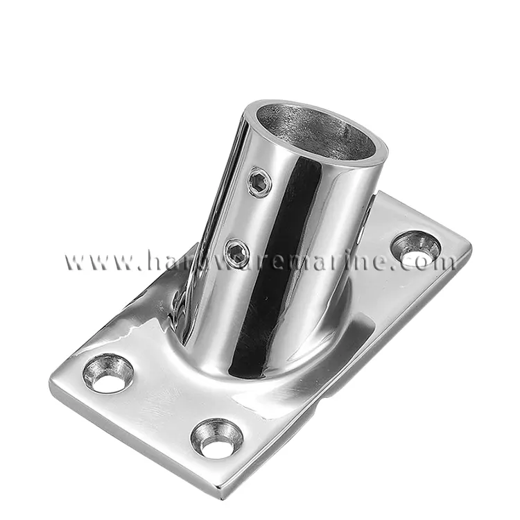 316 Stainless Steel Handrail Rectangular Base