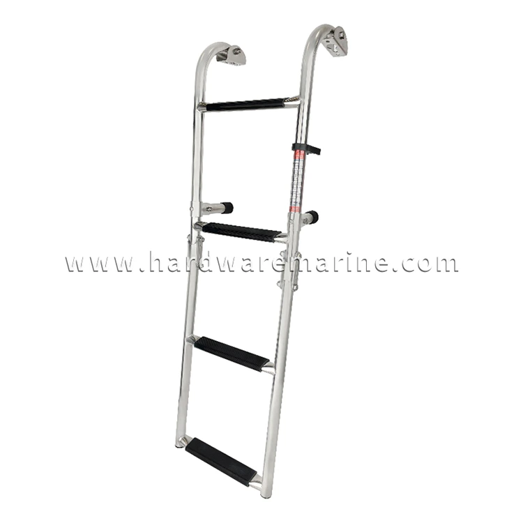 Stainless Steel Folding 2+1/2+2 Step Marine Ladder