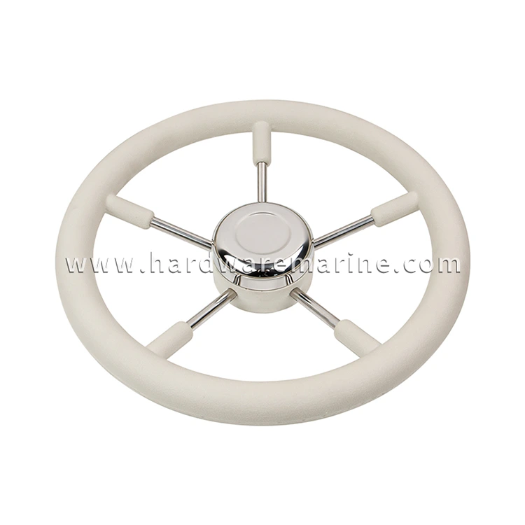 Stainless Steel Marine 5-Spoke Steering Wheel