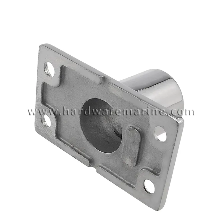 316 Stainless Steel Handrail Rectangular Base