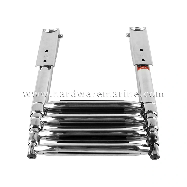 Stainless Steel 3/4 Step Boat Ladder With Wide Step
