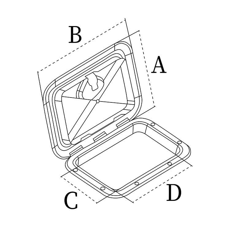 ABS Plastic Marine Thru Hull Fitting
