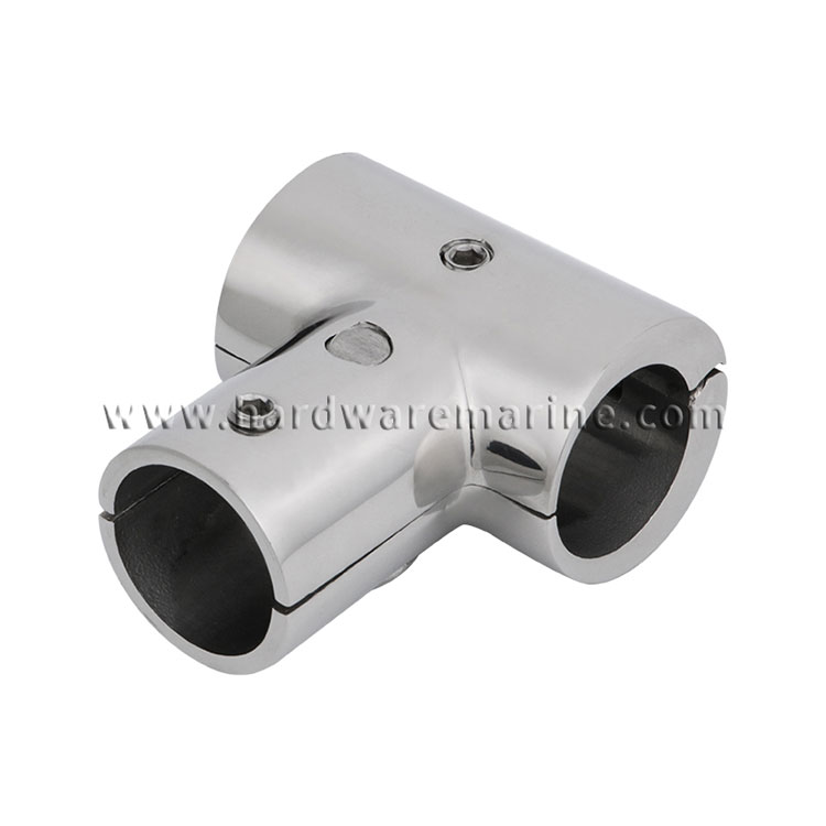 316 Stainless Steel Handrail Fittings Tee Hinged