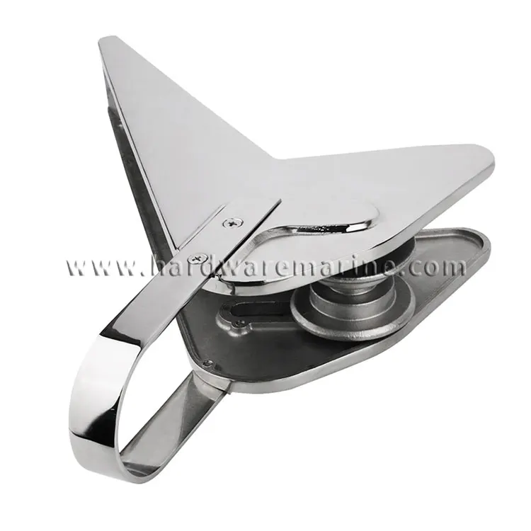316 Stainless Steel Bow Anchor Roller With Metal Roller