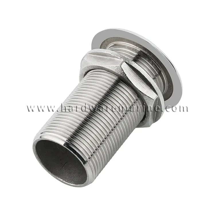 316 Stainless Steel Thru-Hull Fittings Full Thread