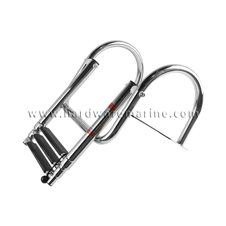 Stainless Steel Pontoon Folding Telescoping Ladder