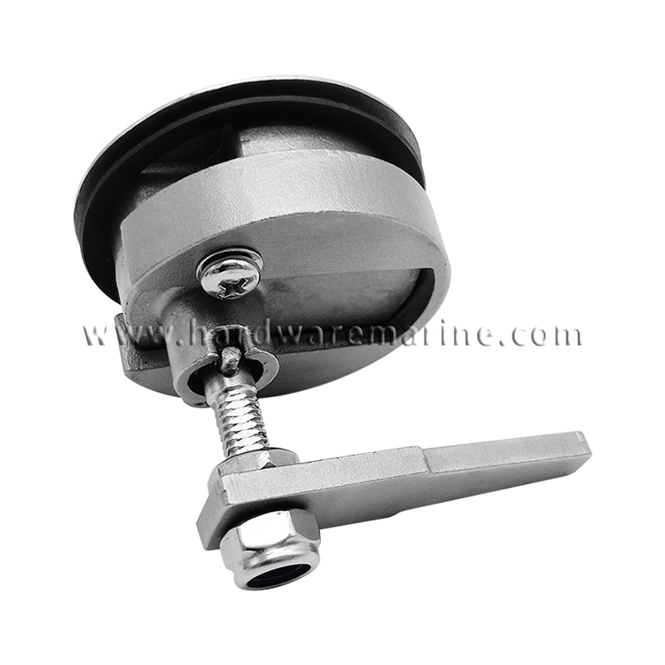 Marine Grade 316 Stainless Steel Floor Buckle Hatch Latch Flush Turning Lift Handle