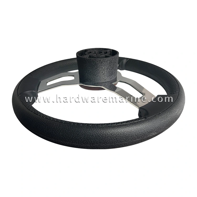 Stainless Steel Marine 3-Spoke Steering Wheel