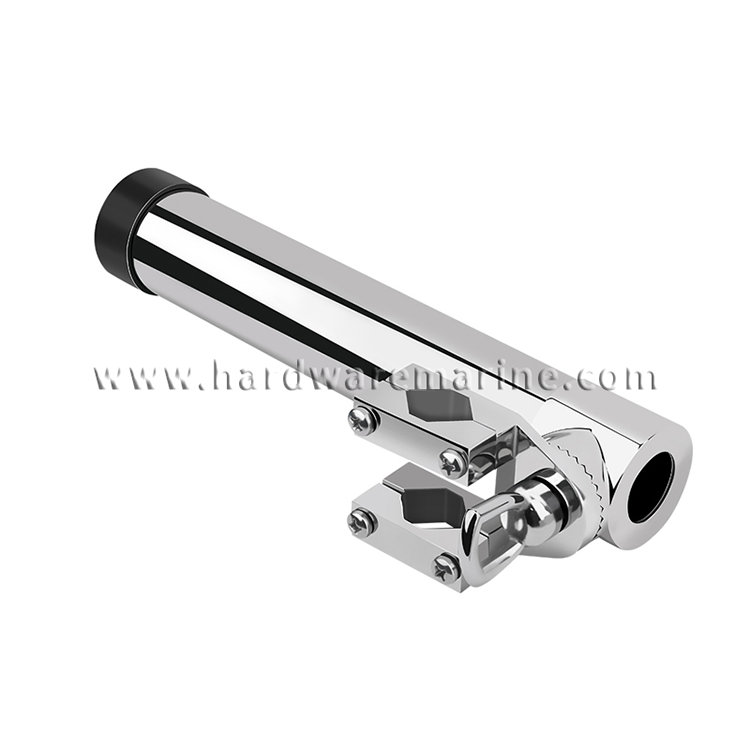 Boat Stainless Steel Fishing Rod Holder Clamp On Rail Mount