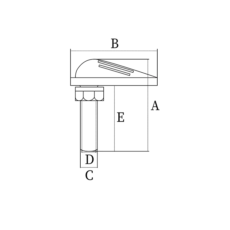 ABS Plastic Marine Thru Hull Fitting