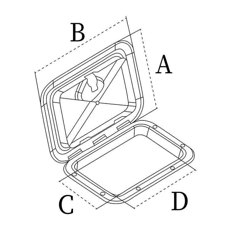 ABS Plastic Marine Thru Hull Fitting