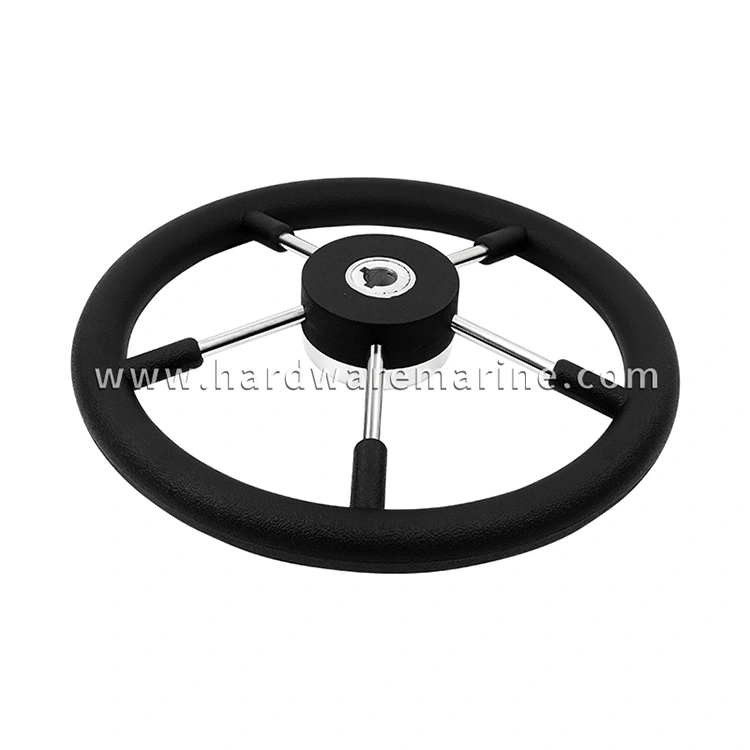 Stainless Steel Marine 5-Spoke Steering Wheel