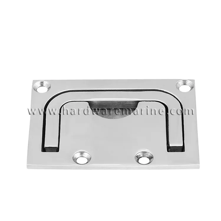 316 Stainless Steel Square Flush Lift Ring 76*58MM