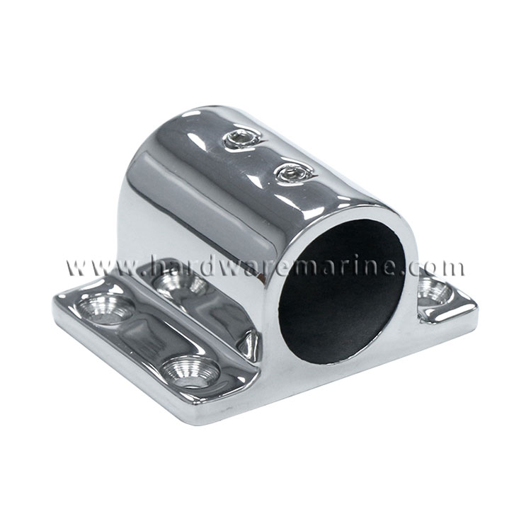 316 Stainless Steel Marine 90 Degree Rectangle Stanchion Base Mount