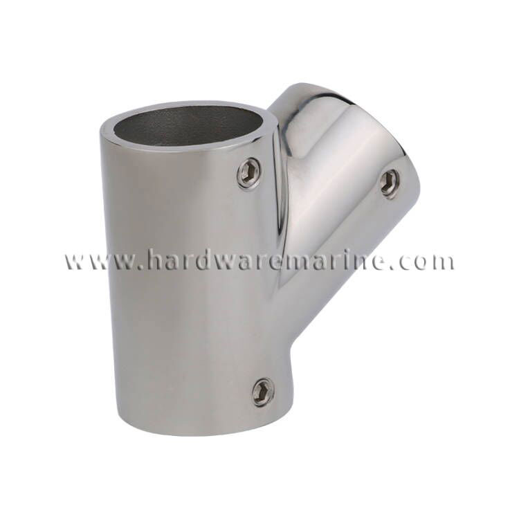 316 Stainless Steel 60 Degree Marine Handrail Fitting Left-Right
