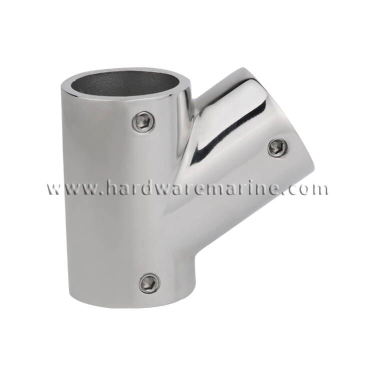 316 Stainless Steel 60 Degree Marine Handrail Fitting Left-Right