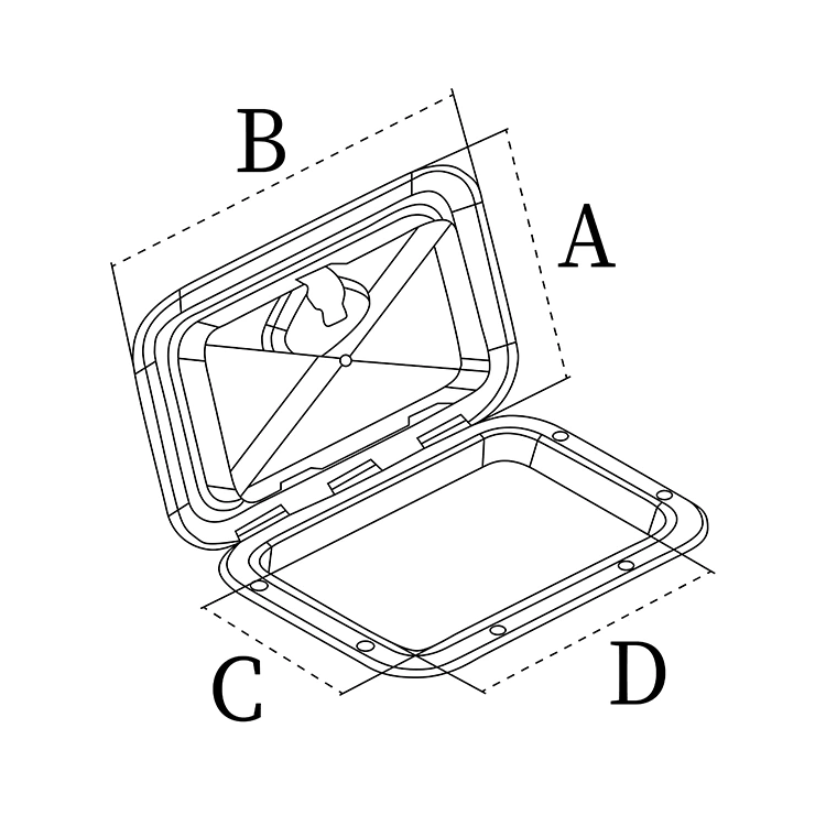 ABS Plastic Marine Thru Hull Fitting