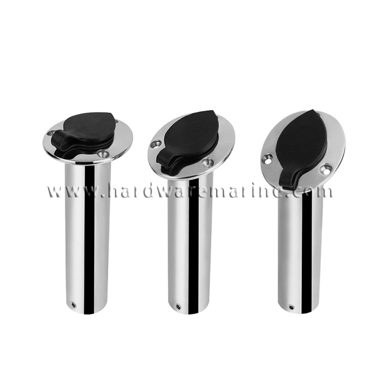 316 Stainless Steel Heavy Flush Mount Rod Holder With Cap