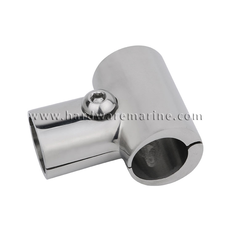 316 Stainless Steel Handrail Fittings Tee Hinged