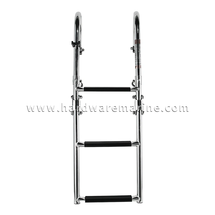 Stainless Steel Marine 2+1/2+2 Step Folding Boarding Ladder