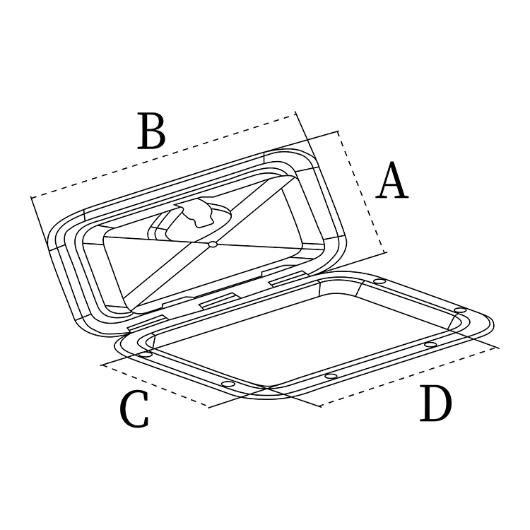 ABS Plastic Marine Thru Hull Fitting