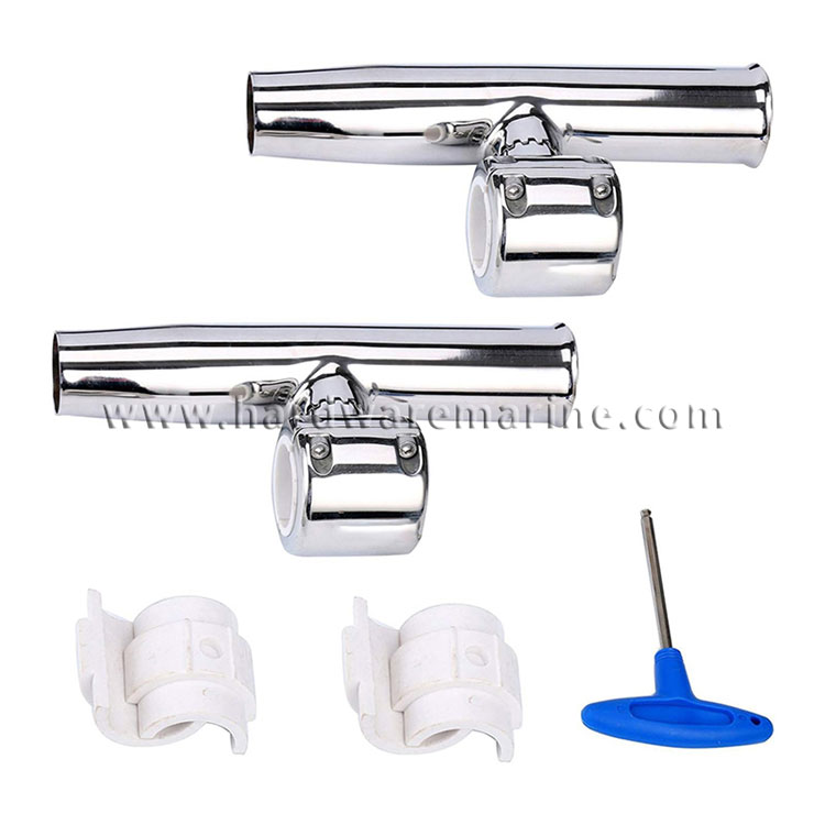 316 Stainless Steel Rod Holder Adjustable Stainless Clamp On Fishing Rod Holder