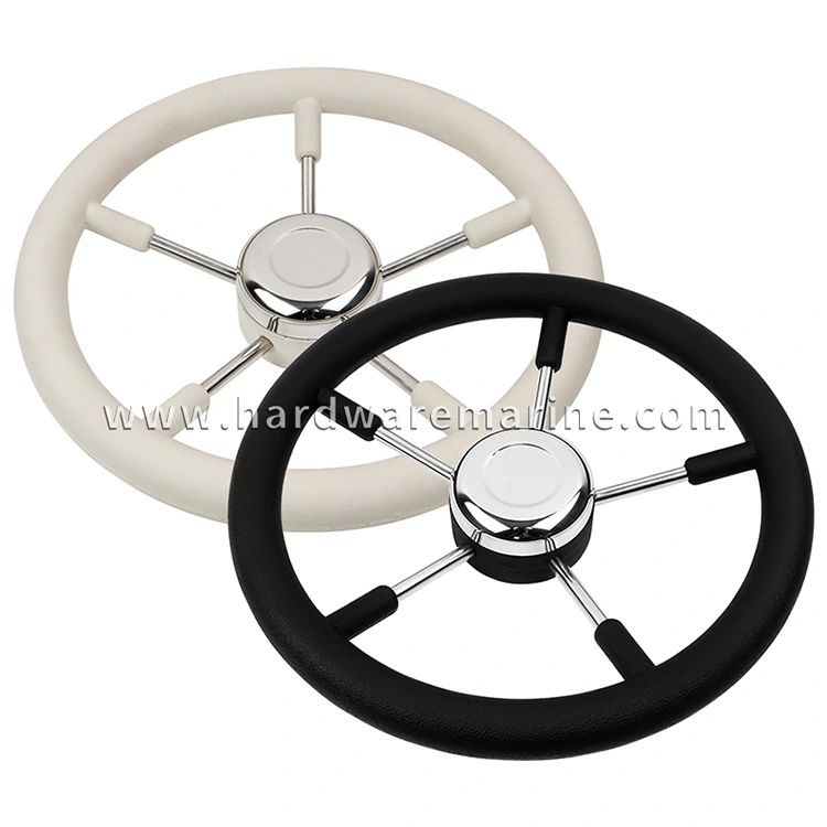 Stainless Steel Marine 5-Spoke Steering Wheel